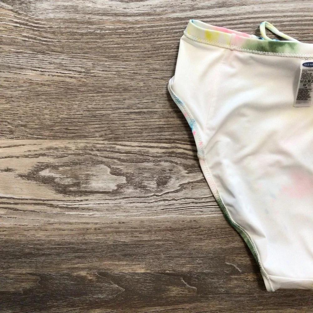 Old Navy The Tie Up French Multi Tie Dye Bikini Bottom Small NWT